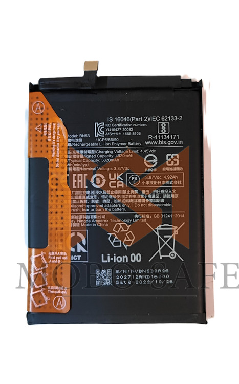 باتری اصلی شیائومی Redmi Note 10 pro/pro max BN53 | کیفیت روکاری