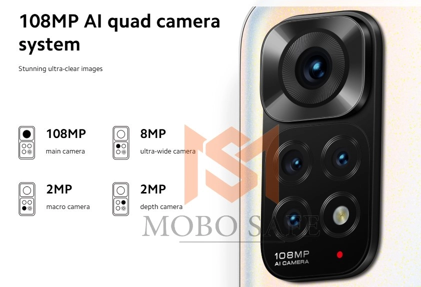 پک کامل دوربین شیائومی Redmi Note 11s | کیفیت روکاری