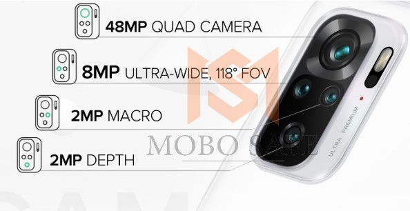 پک کامل دوربین شیائومی Redmi Note 10 4G | کیفیت روکاری