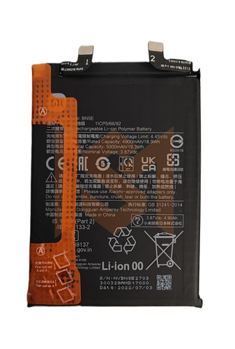 باتری اصلی شیائومی Redmi Note 11 Pro 5G BN5E | کیفیت روکاری