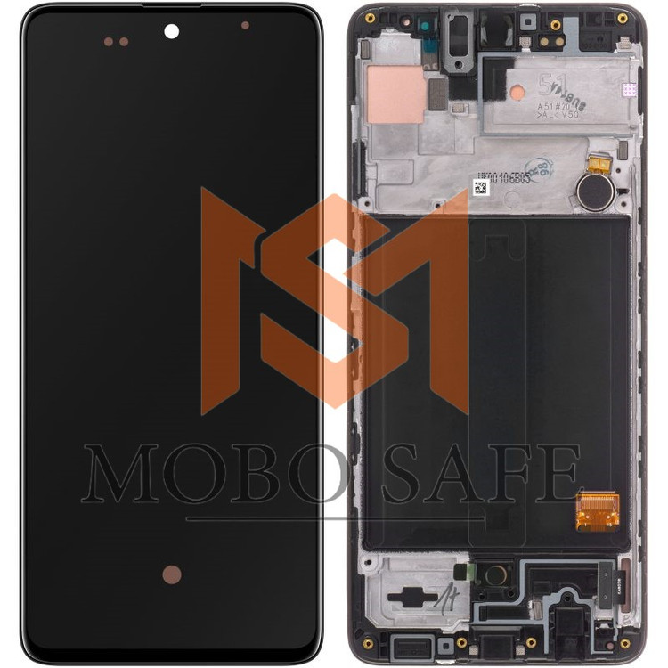 اچ و ال سی دی اصلی سامسونگ A51 با فریم | کیفیت شرکتی